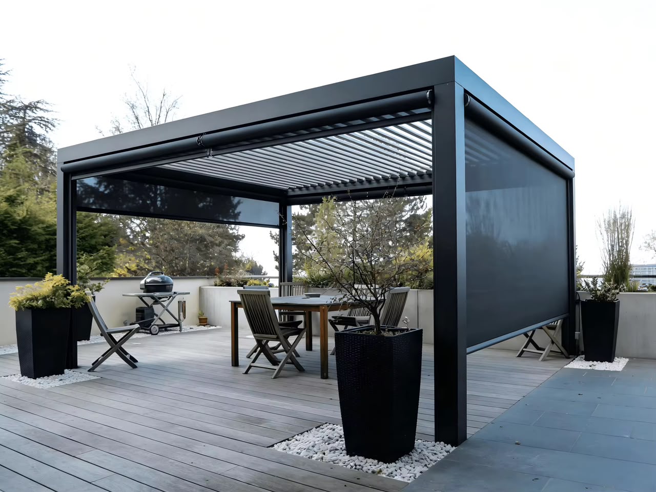 Motorised awning installation, Lagos