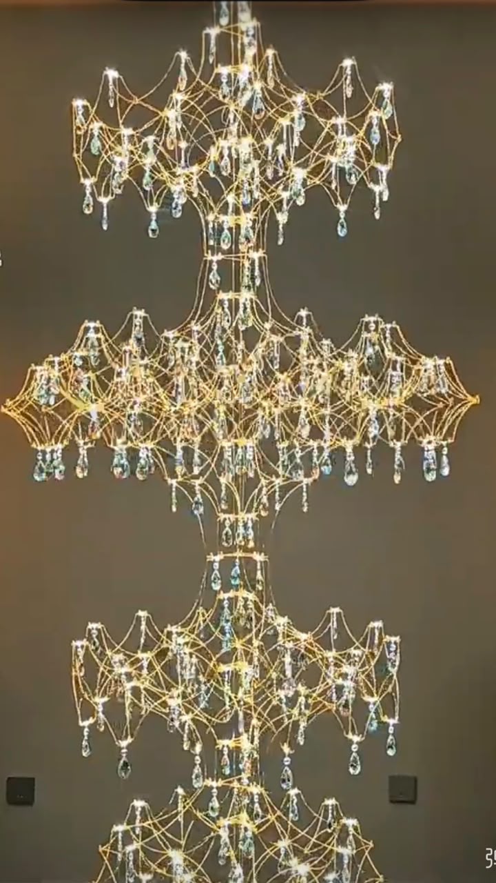 Luxury lighting installation, Lagos
